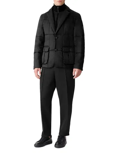 Mackage Men's Keaton 2-In-1 Quilted Blazer - Black | Thumbnail 2
