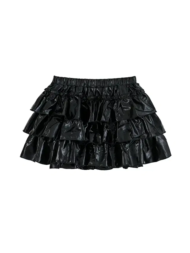 Little Girl's & Girl's Tiered Mini Skirt - Black