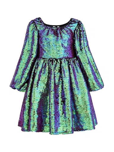 Mimi Tutu Little Girl's & Girl's Iridescent Sequin Dress | Thumbnail 1 Mimi Tutu Little Girl's & Girl's Iridescent Sequin Dress | Thumbnail 1