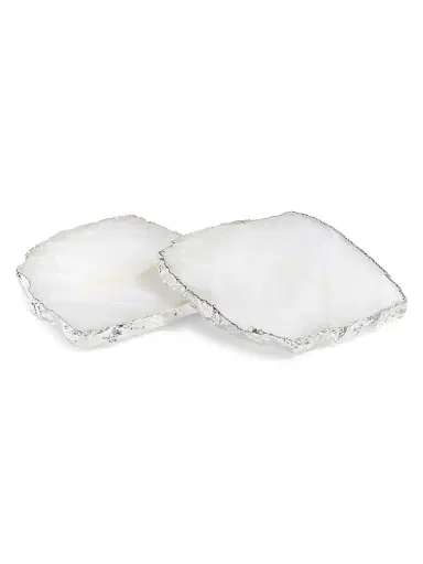 Anna New York Kivita 2-Piece Pure Silverplated Crystal Coaster Set | Thumbnail 1 Anna New York Kivita 2-Piece Pure Silverplated Crystal Coaster Set | Thumbnail 1