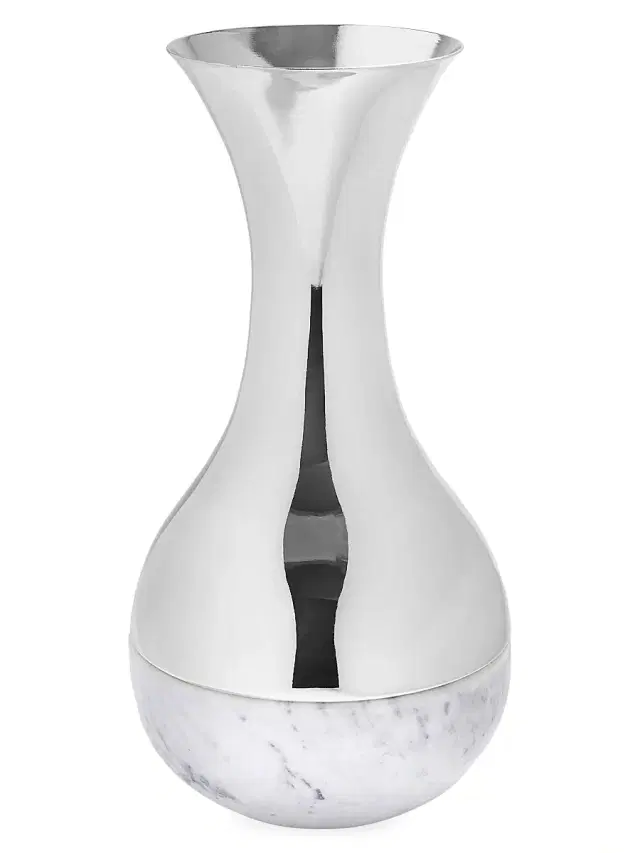 ANNA New York Dual Vase Carrara