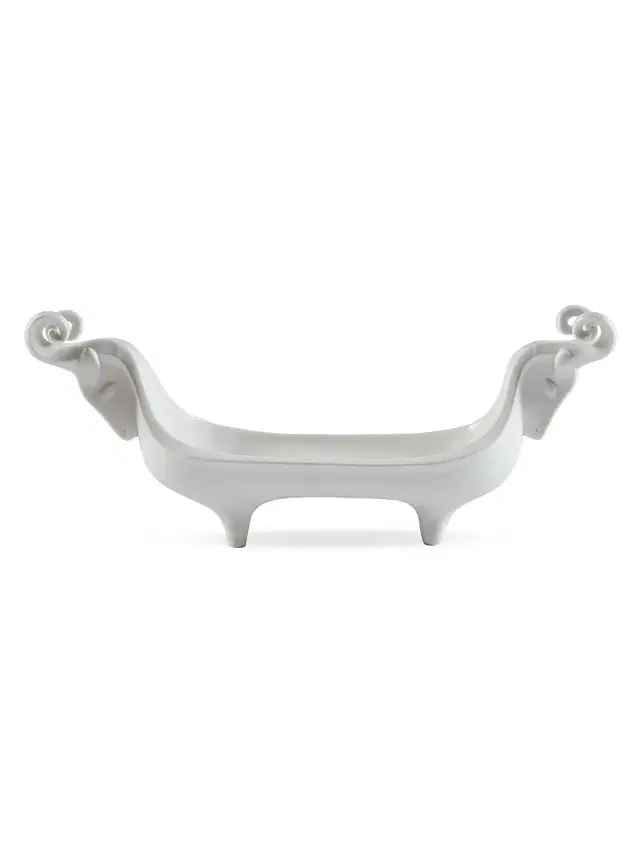 Jonathan Adler Menagerie Ram Bowl - White
