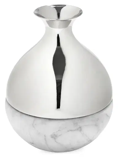 Anna New York Dual Bud Vase Carrara | Thumbnail 1 Anna New York Dual Bud Vase Carrara | Thumbnail 1