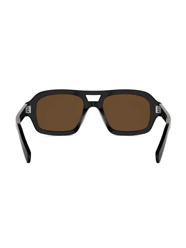 Celine Men's 3 Dots 53MM Pilot Sunglasses - Black Brown | Thumbnail 5