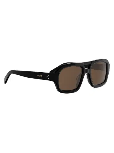 Celine Men's 3 Dots 53MM Pilot Sunglasses - Black Brown | Thumbnail 8
