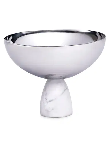 Anna New York Coluna Carrara Marble & Metal Bowl | Thumbnail 1 Anna New York Coluna Carrara Marble & Metal Bowl | Thumbnail 1