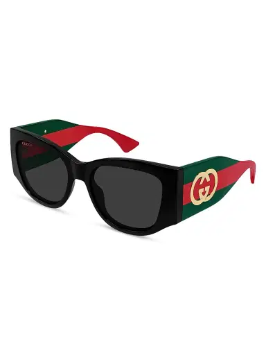 Gucci Women's New Pop Web 55MM Square Sunglasses | Thumbnail 1 Gucci Women's New Pop Web 55MM Square Sunglasses | Thumbnail 1