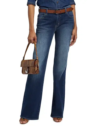 Kobi Halperin Women's Eden Denim Low-Rise Flared Jeans | Thumbnail 3 Kobi Halperin Women's Eden Denim Low-Rise Flared Jeans | Thumbnail 3
