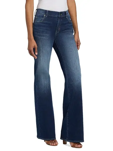 Kobi Halperin Women's Eden Denim Low-Rise Flared Jeans | Thumbnail 4 Kobi Halperin Women's Eden Denim Low-Rise Flared Jeans | Thumbnail 4