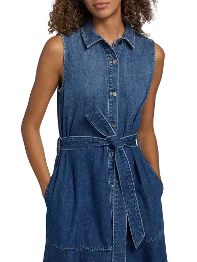 Kobi Halperin Women's Addison Denim Self-Belt Maxi Shirtdress | Thumbnail 6 Kobi Halperin Women's Addison Denim Self-Belt Maxi Shirtdress | Thumbnail 6