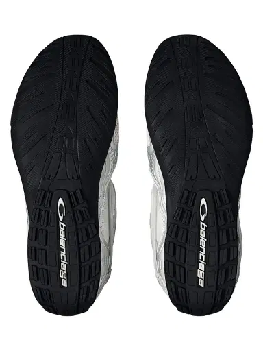 Balenciaga Men's Radar Gradient Lines Sneakers - White Silver Black Blue - Size 6 | Thumbnail 3 Balenciaga Men's Radar Gradient Lines Sneakers - White Silver Black Blue - Size 6 | Thumbnail 3