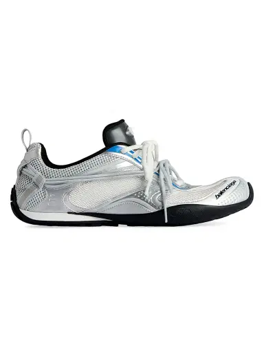 Balenciaga Men's Radar Gradient Lines Sneakers - White Silver Black Blue - Size 6 | Thumbnail 1 Balenciaga Men's Radar Gradient Lines Sneakers - White Silver Black Blue - Size 6 | Thumbnail 1