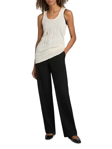 TOTEME Women's Crinkled Knit Tank - Pale Apricot - Size XL | Thumbnail 2