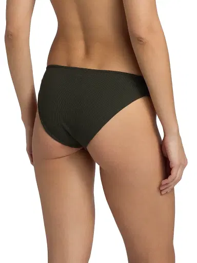 Toteme Women's Rib-Knit Bikini Bottom - Dark Green | Thumbnail 4 Toteme Women's Rib-Knit Bikini Bottom - Dark Green | Thumbnail 4