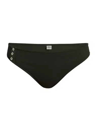 Toteme Women's Rib-Knit Bikini Bottom - Dark Green | Thumbnail 1 Toteme Women's Rib-Knit Bikini Bottom - Dark Green | Thumbnail 1