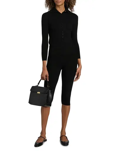 TOTEME Women's Capri Knit Leggings | Thumbnail 2 TOTEME Women's Capri Knit Leggings | Thumbnail 2