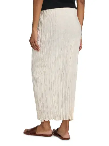 TOTEME Women's Crinkle Knit Maxi Skirt - Pale Apricot - Size XL | Thumbnail 5