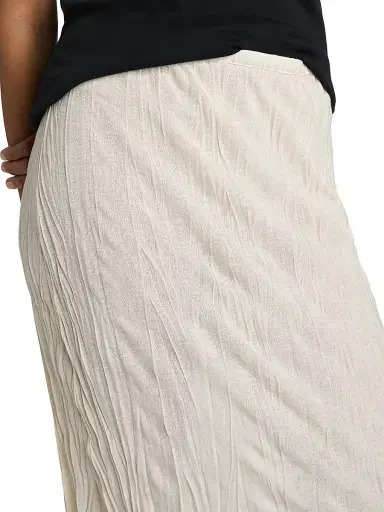 TOTEME Women's Crinkle Knit Maxi Skirt - Pale Apricot - Size XL | Thumbnail 6