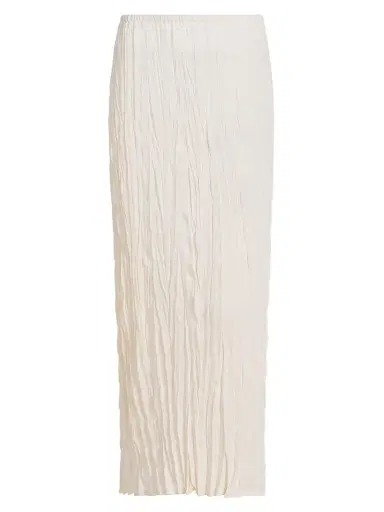 TOTEME Women's Crinkle Knit Maxi Skirt - Pale Apricot - Size XL | Thumbnail 1