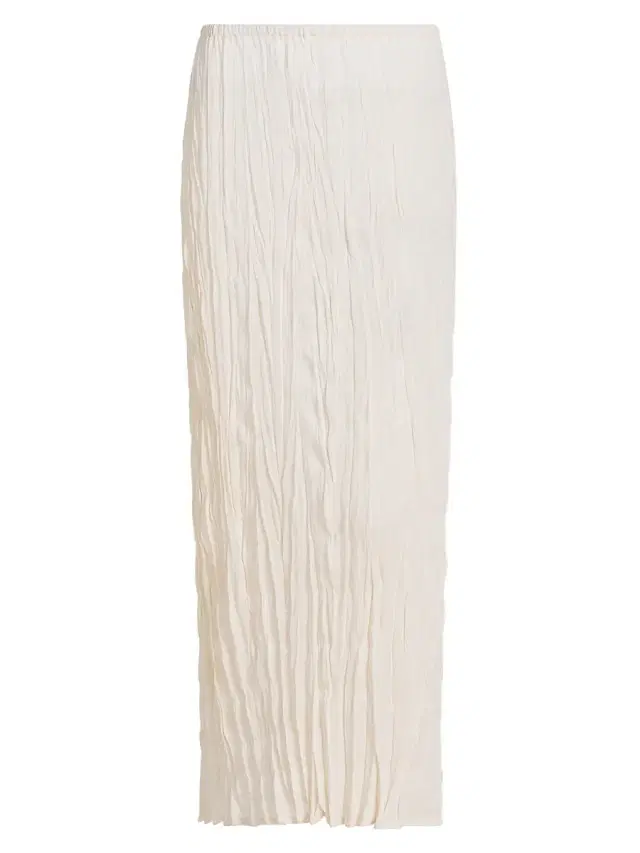 Women's Crinkle Knit Maxi Skirt - Pale Apricot