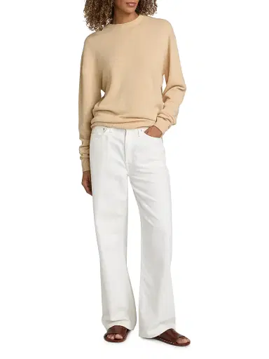 TOTEME Women's Classic Cashmere Sweater - Pale Apricot - Size XL | Thumbnail 2