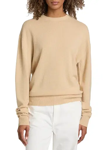 TOTEME Women's Classic Cashmere Sweater - Pale Apricot - Size XL | Thumbnail 3