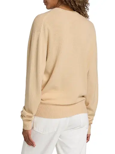 TOTEME Women's Classic Cashmere Sweater - Pale Apricot - Size XL | Thumbnail 5