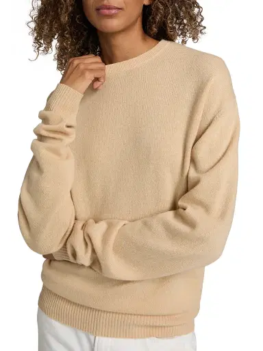 TOTEME Women's Classic Cashmere Sweater - Pale Apricot - Size XL | Thumbnail 6