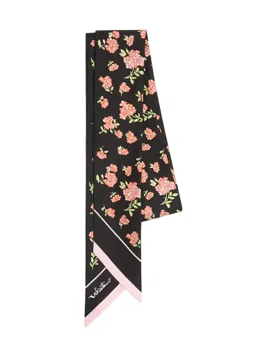 Valentino Garavani Women's Ramage Fiorellini Silk Bandeau Scarf | Thumbnail 2 Valentino Garavani Women's Ramage Fiorellini Silk Bandeau Scarf | Thumbnail 2
