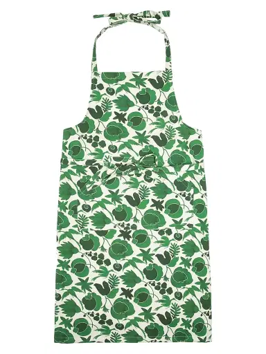La DoubleJ Apron with Pocket - Wildbird Green | Thumbnail 1