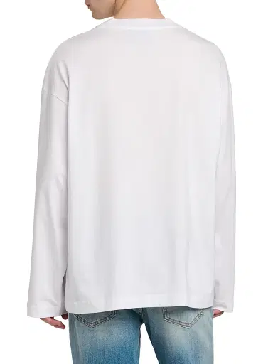 Versace Jeans Couture Men's Jellyfish Long-Sleeve T-Shirt - White | Thumbnail 5