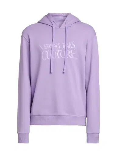 Versace Jeans Couture Men's Logo Hooded Sweatshirt - Lilac - Size XXL | Thumbnail 1 Versace Jeans Couture Men's Logo Hooded Sweatshirt - Lilac - Size XXL | Thumbnail 1