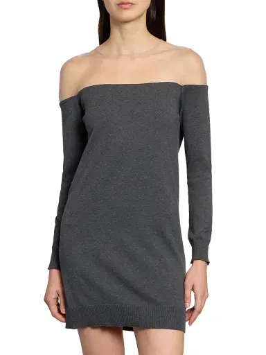 MM6 MAISON MARGIELA Women's Illusion Long-Sleeve Minidress | Thumbnail 3