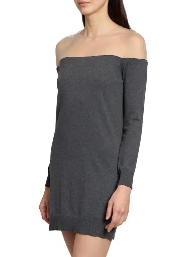 MM6 MAISON MARGIELA Women's Illusion Long-Sleeve Minidress | Thumbnail 4