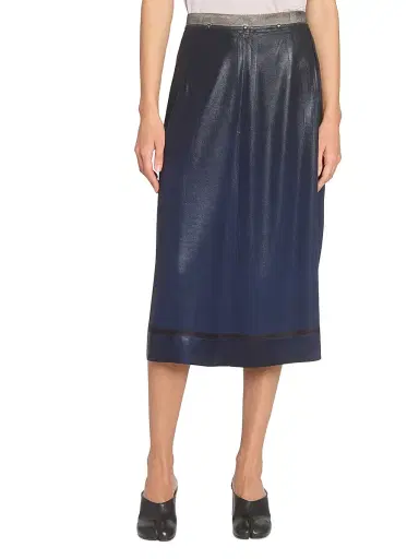 Maison Margiela Women's Sable Two-Tone Midi-Skirt | Thumbnail 3 Maison Margiela Women's Sable Two-Tone Midi-Skirt | Thumbnail 3