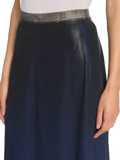 Maison Margiela Women's Sable Two-Tone Midi-Skirt | Thumbnail 6 Maison Margiela Women's Sable Two-Tone Midi-Skirt | Thumbnail 6