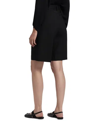 MM6 MAISON MARGIELA Women's Tailored Wool-Blend Bermuda Shorts - Black - Size 6 | Thumbnail 5 MM6 MAISON MARGIELA Women's Tailored Wool-Blend Bermuda Shorts - Black - Size 6 | Thumbnail 5