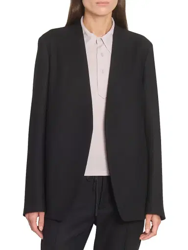 Maison Margiela Women's Wool Flannel Blazer - Black - Size 8 | Thumbnail 3 Maison Margiela Women's Wool Flannel Blazer - Black - Size 8 | Thumbnail 3