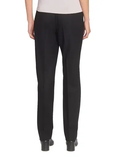 Maison Margiela Women's Drawstring Wool Flannel Pants - Black - Size 8 | Thumbnail 5
