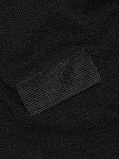 MM6 MAISON MARGIELA Women's Logo Rib-Knit Stretch Cotton Tank - Black - Size XS | Thumbnail 7 MM6 MAISON MARGIELA Women's Logo Rib-Knit Stretch Cotton Tank - Black - Size XS | Thumbnail 7