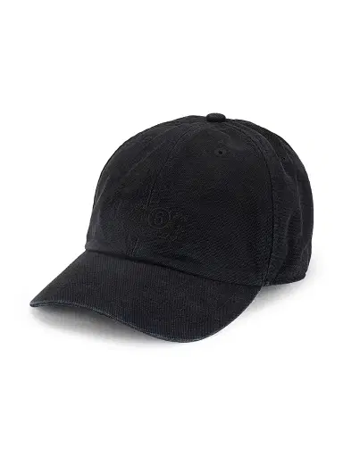 MM6 MAISON MARGIELA Men's Logo Cotton Canvas Hat - Black - Size Large | Thumbnail 1