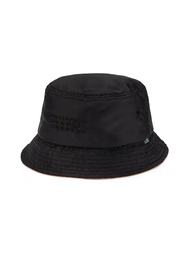 MM6 MAISON MARGIELA Men's Logo Nylon Bucket Hat - Black - Size Small | Thumbnail 1