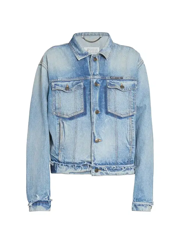 Women's Raw Denim Jacket - Light Blue Indigo