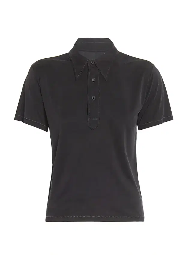 Women's Jersey Polo Shirt - Black