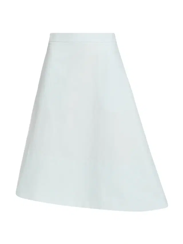 Jil Sander Women's Compact Light Double-Cotton Asymmetric Midi-Skirt - Sky