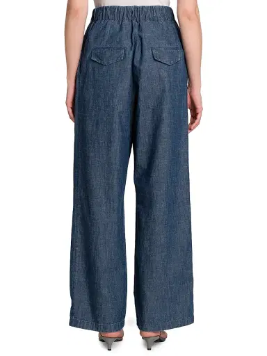 Jil Sander Women's Cotton Chambray Relaxed-Fit Trousers | Thumbnail 5 Jil Sander Women's Cotton Chambray Relaxed-Fit Trousers | Thumbnail 5