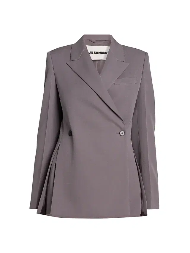 Jil Sander Women's Wool Double-Breasted Jacket - Red Lotus