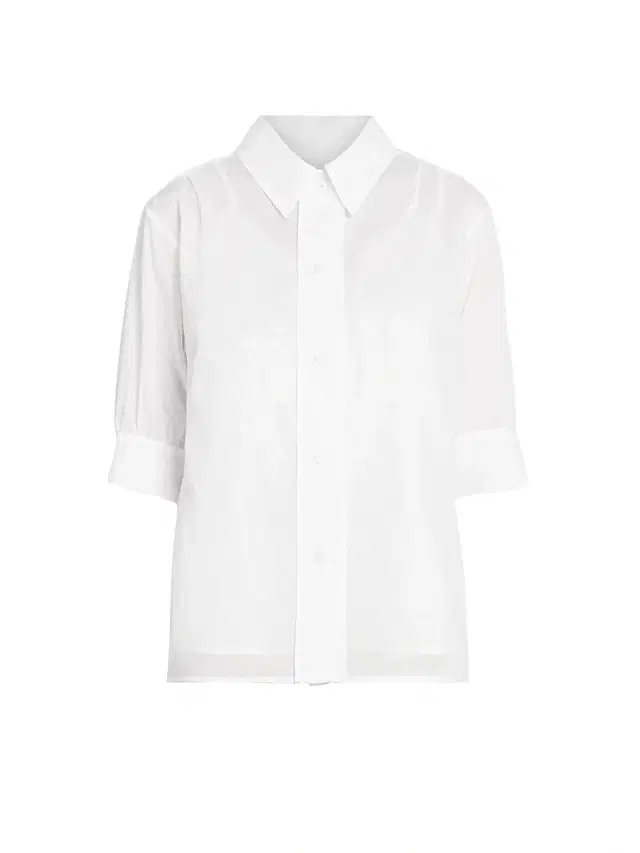 Jil Sander Women's Glace Cotton Organdy Shirt - Optic White