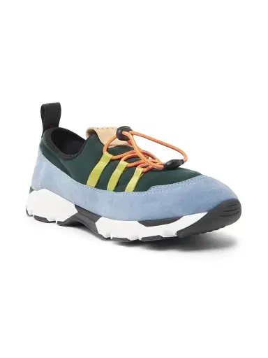 Marni Men's Drawcord Low-Top Sneakers - Green Light Blue - Size 12 | Thumbnail 3
