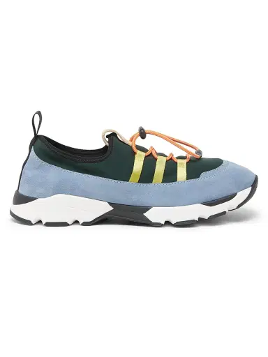 Marni Men's Drawcord Low-Top Sneakers - Green Light Blue - Size 12 | Thumbnail 1